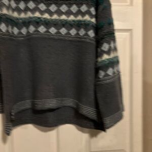Time tru Women Gray Patterned Sweater